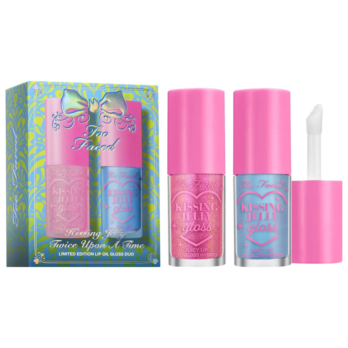 Too Faced Kissing Jelly Twice Upon A Time Lip Oil Gloss Duo